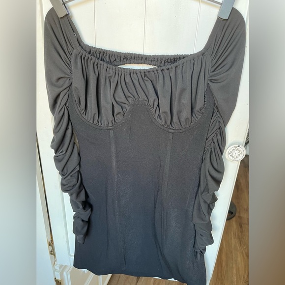 NWT Revolve NBD Carlota Black Off-Shoulder Mini Dress - Picture 10 of 12
